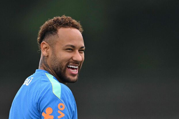 Neymar en entrenamiento