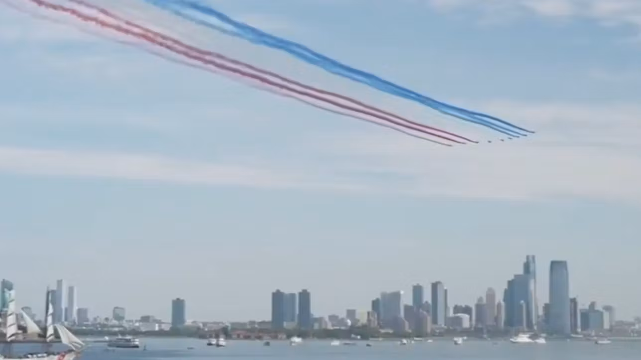 La Patrouille de France inauguró las festividades en Nueva York
