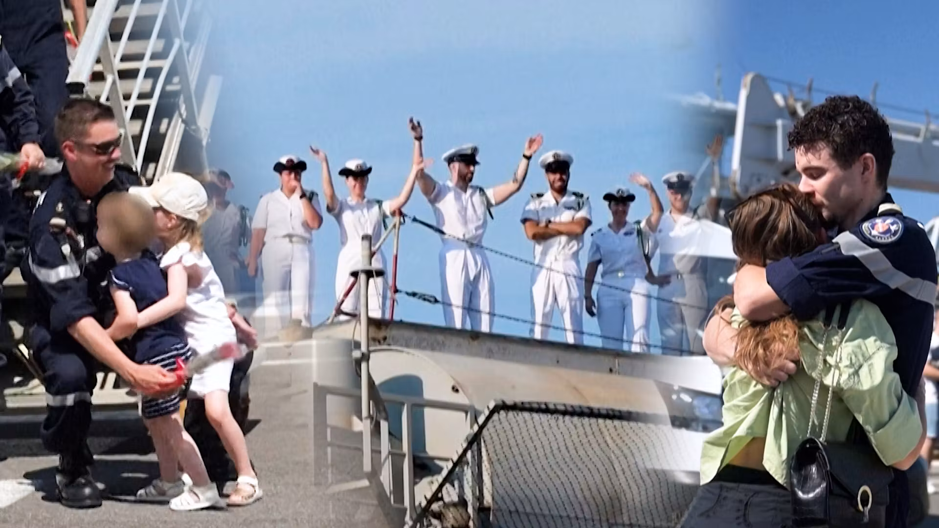 En Toulon, los marineros del Charles de Gaulle se reencuentran