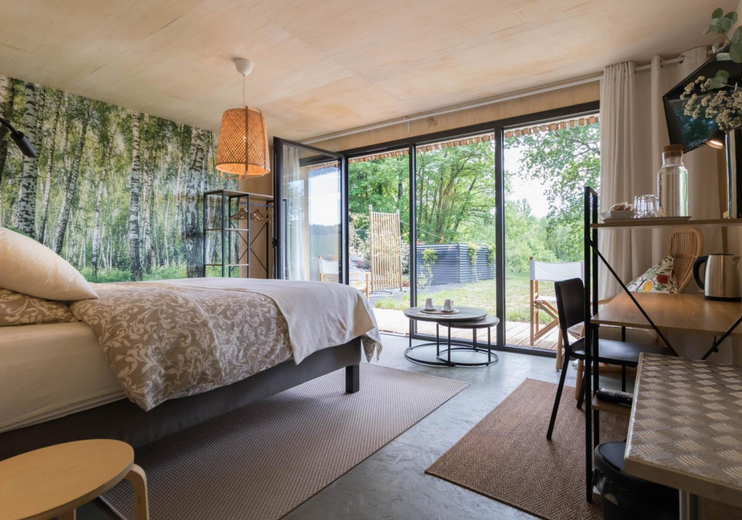 Decoración acogedora inspirada en la naturaleza.