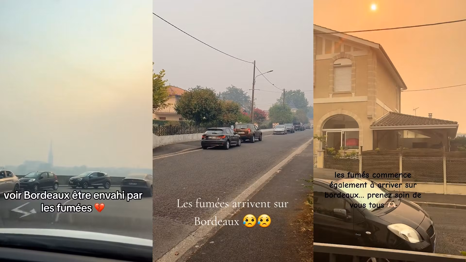 «Es aterrador»: el olor a humo del incendio de Gironde