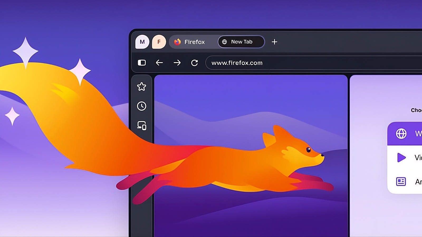Al abrir, Firefox te recibirá con nuevos widgets
