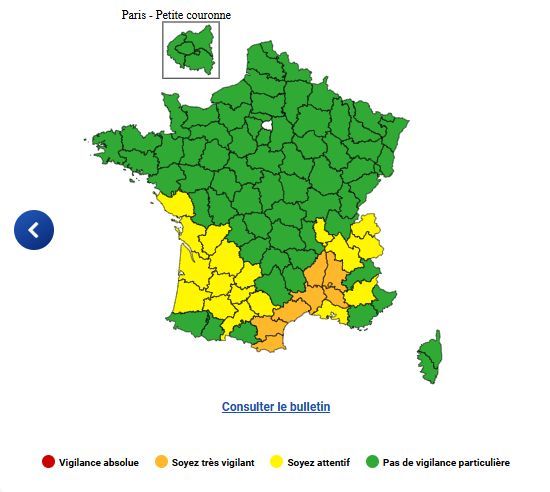 Canícula: picos de 40 °C... Météo-France coloca siete departamentos del