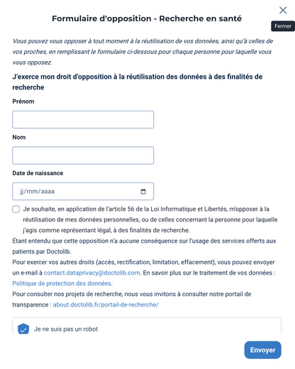 Doctolib: los datos médicos de 50 millones de franceses utilizados