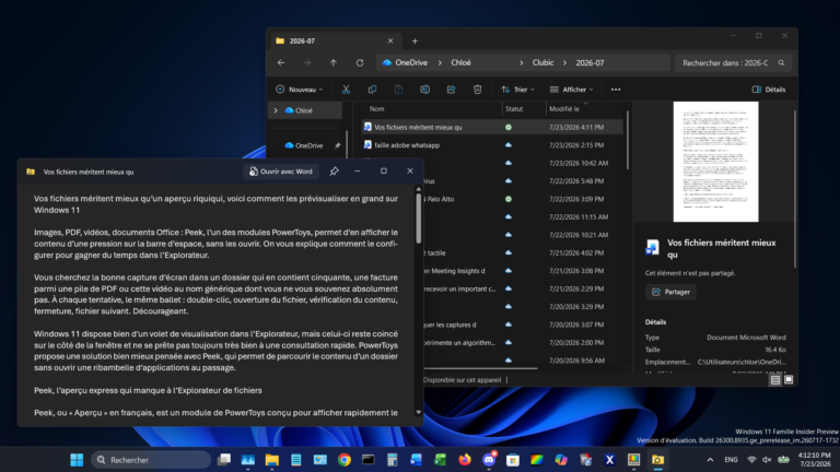 PowerToys Peek: previsualiza tus archivos en Windows 11