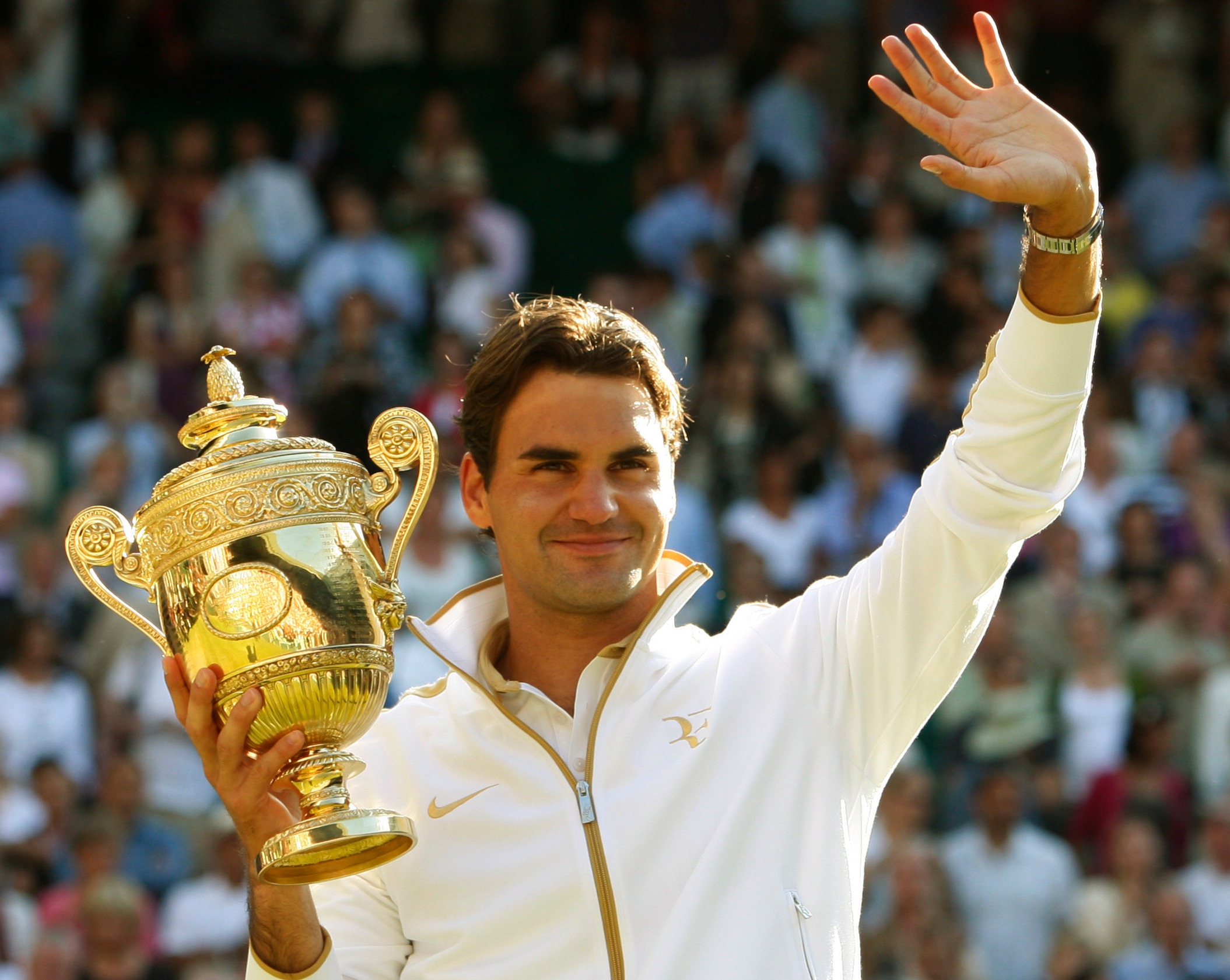 Federer a remporté Wimbledon huit fois entre 2003 et 2017