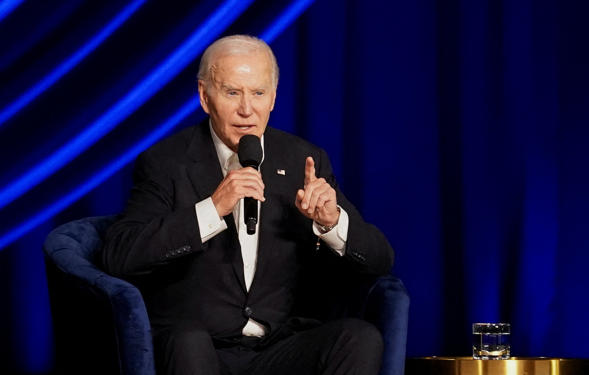 Joe Biden est apparu au théâtre de Los Angeles pour la collecte de fonds du Parti démocrate