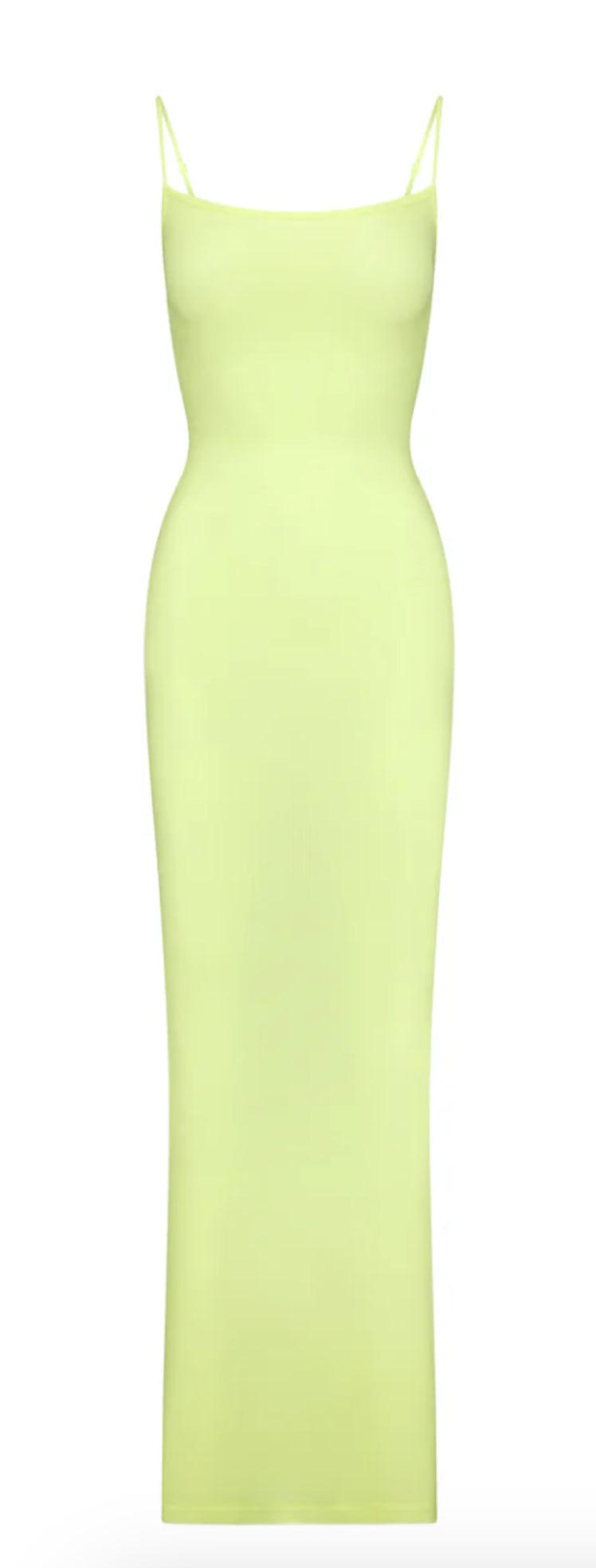 robe longue vert lime