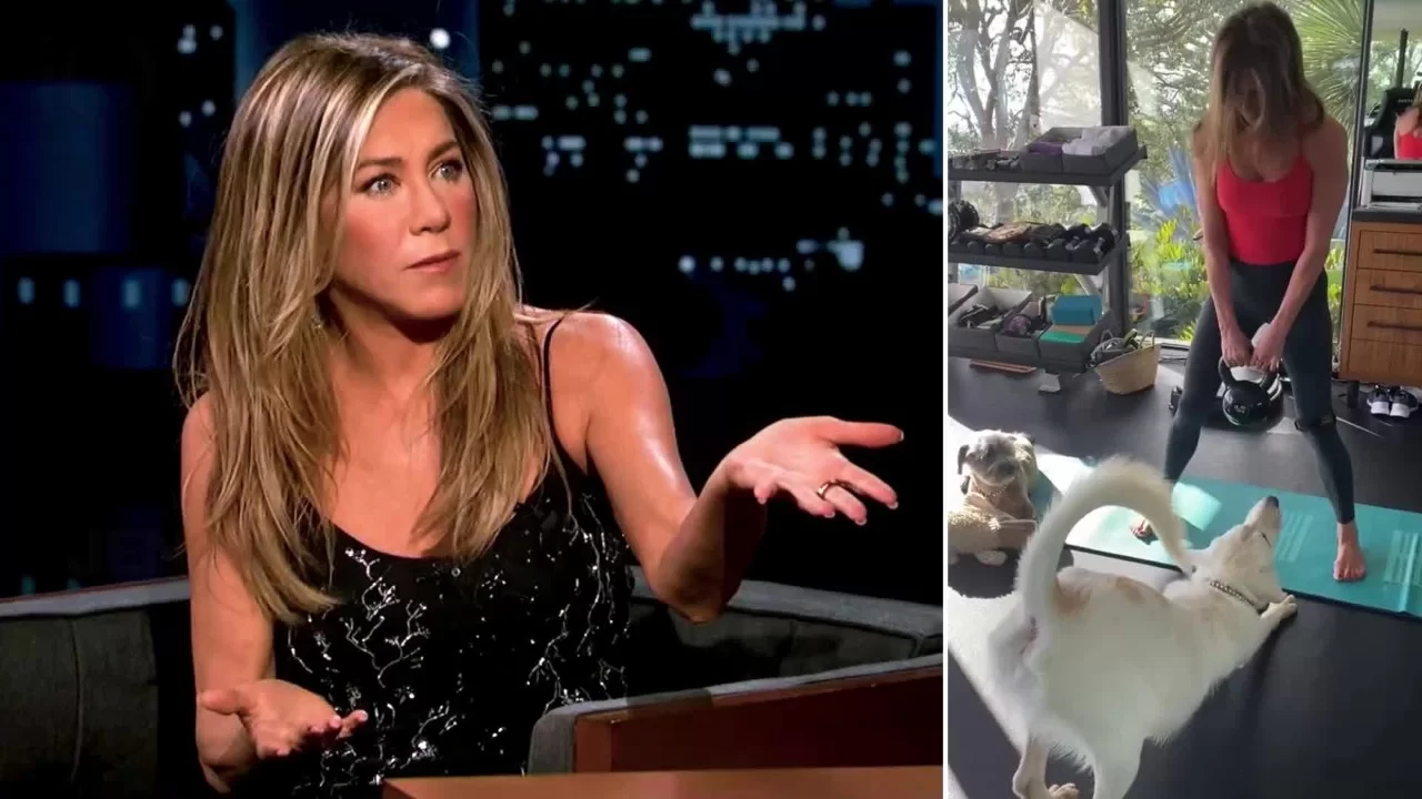 Jennifer Aniston aimerait s'entraîner, mais ses chiens la 