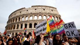 manifestation homosexuelle à Rome