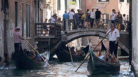 Touristes à Venise