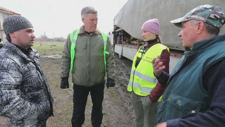 Hans lors de la mission de rétablissement dans l'est de l'Ukraine (photo : ministère de la Défense).