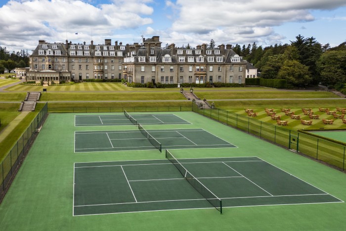 Une vue de Gleneagles depuis sa cour