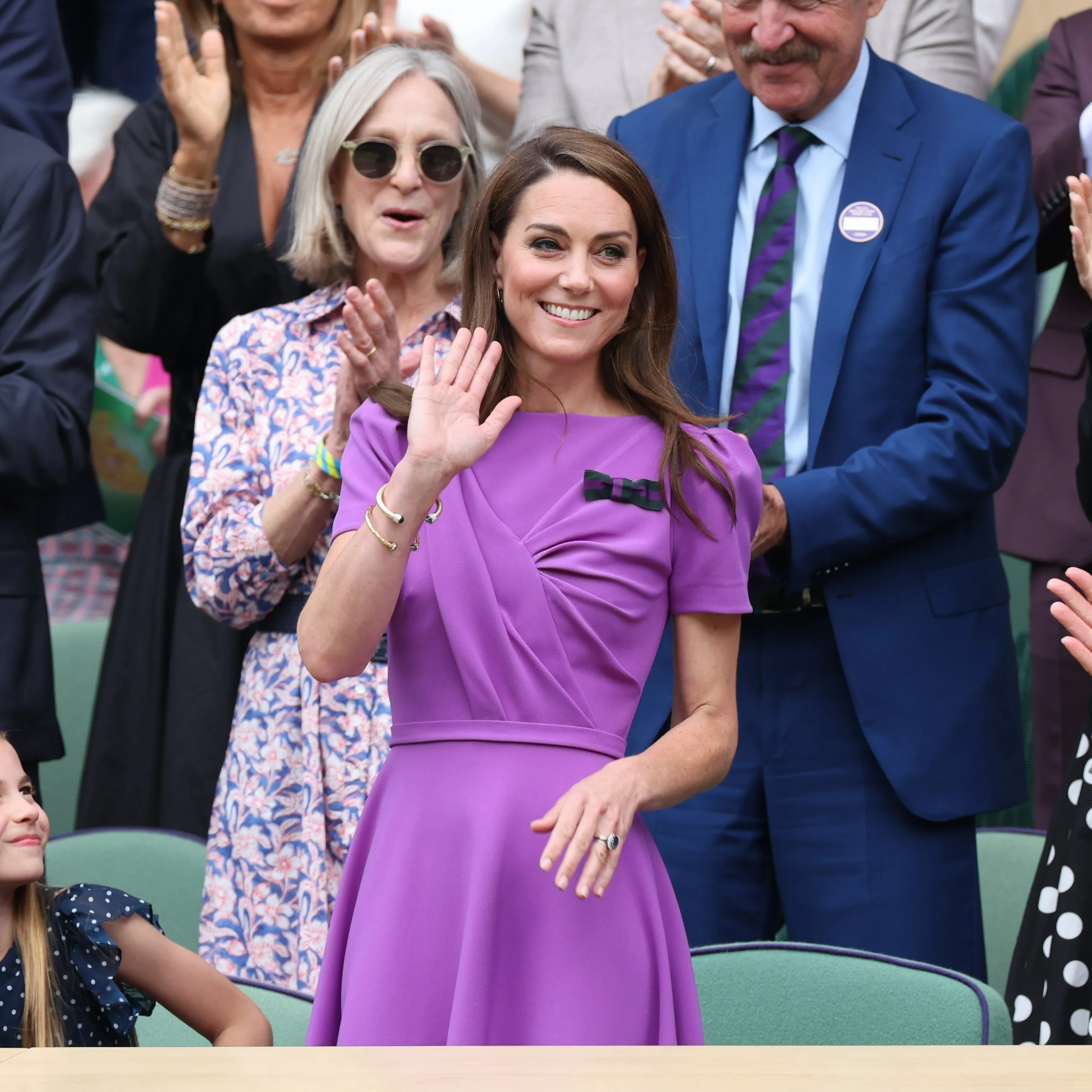 Kate Middleton était jolie en violet à Wimbledon