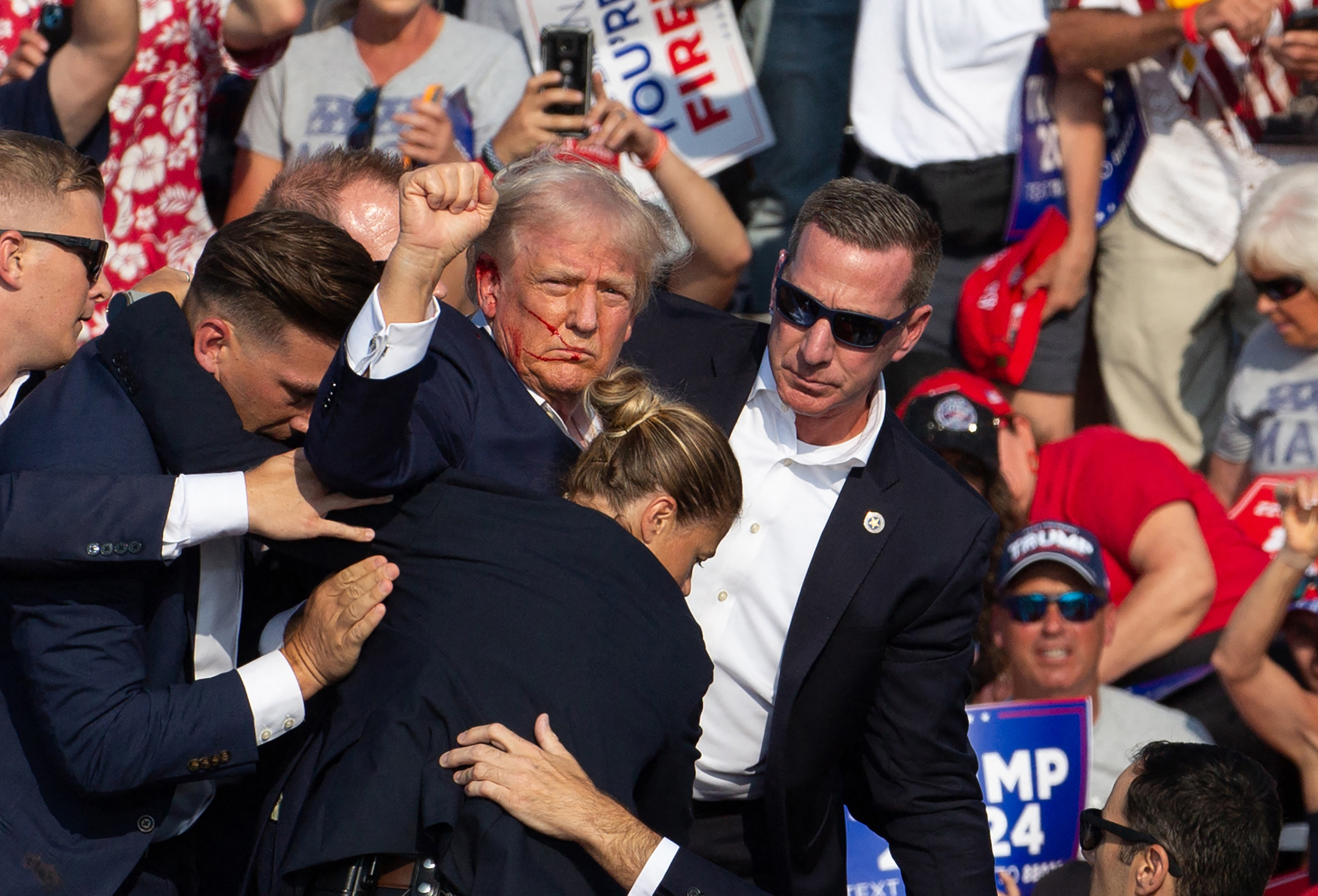 Trump a été abattu lors de son rassemblement samedi dernier