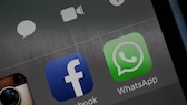 Logo WhatsApp sur l'écran d'un téléphone portable