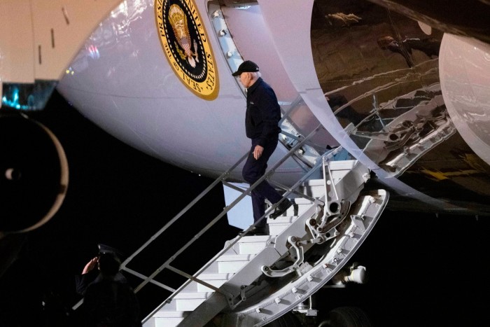Joe Biden débarque d'Air Force One dans le Delaware 