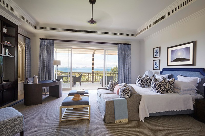 Les chambres offrent une vue enviable sur l'océan