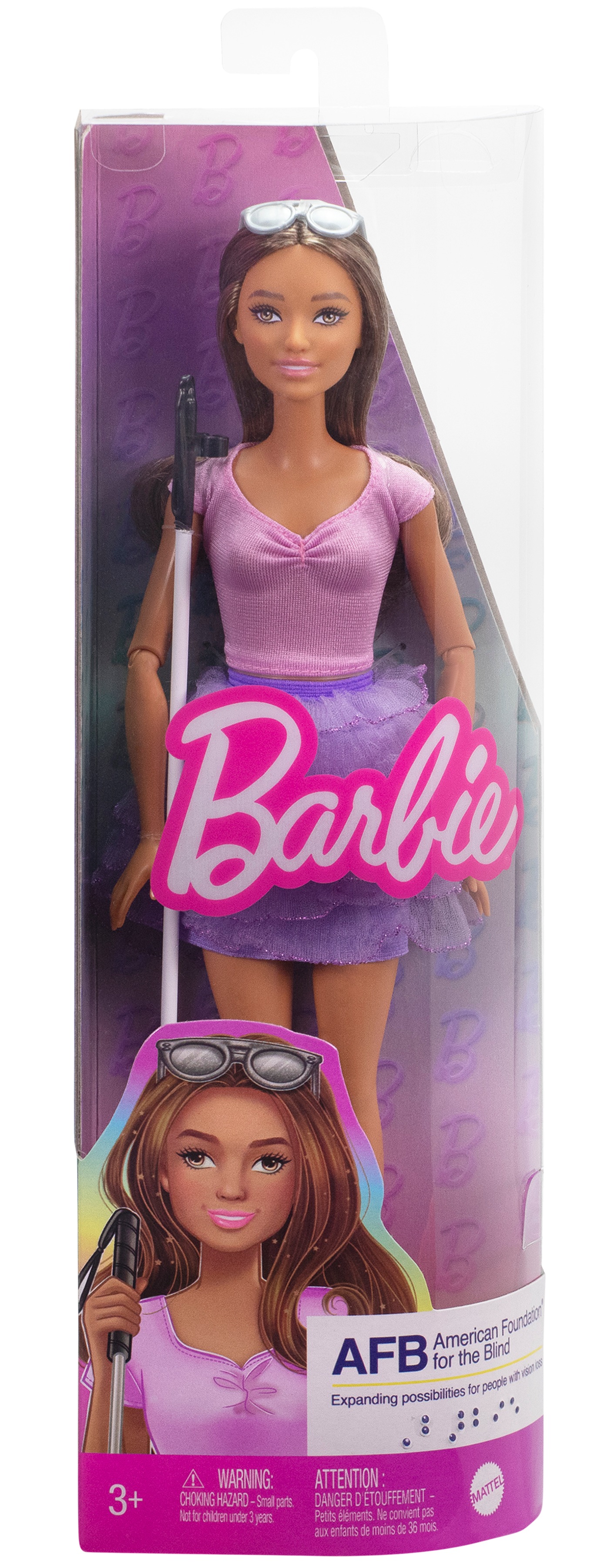 Lucy a déclaré : « Voir la poupée la plus connue au monde présenter une Barbie aveugle me donne le sentiment d'être vue »