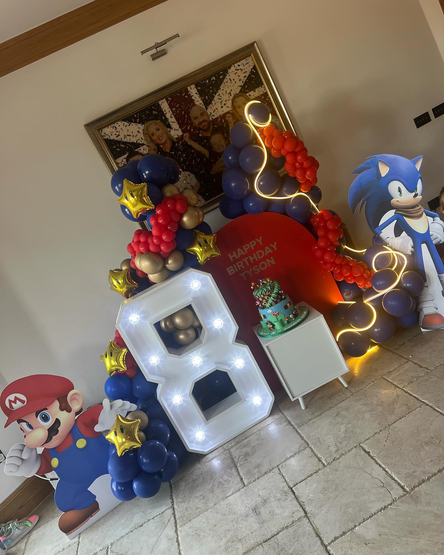 La fête des jeunes était sur le thème de Sonic et Mario