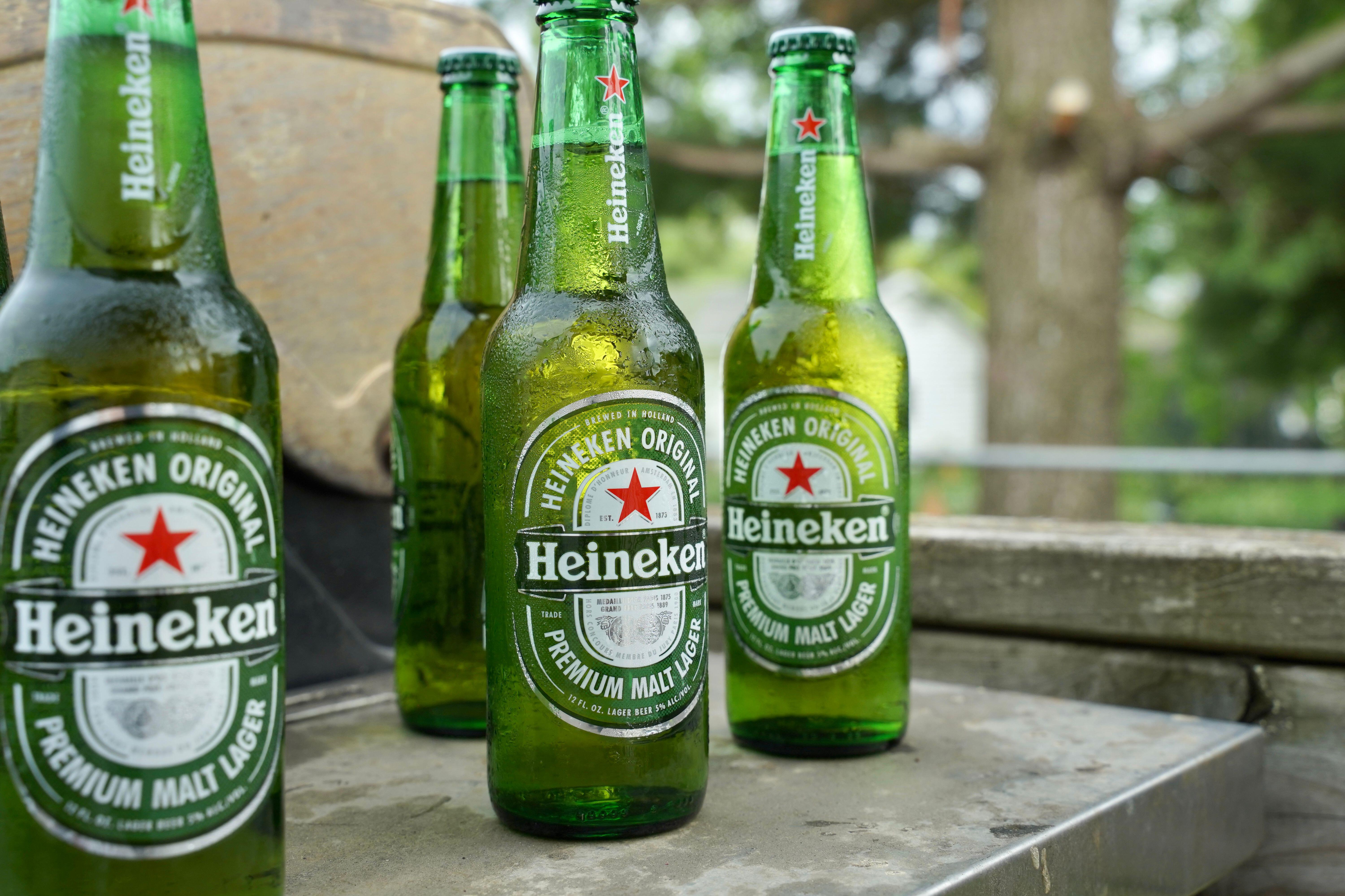 Les actions de Heineken ont chuté de 8,7 % hier