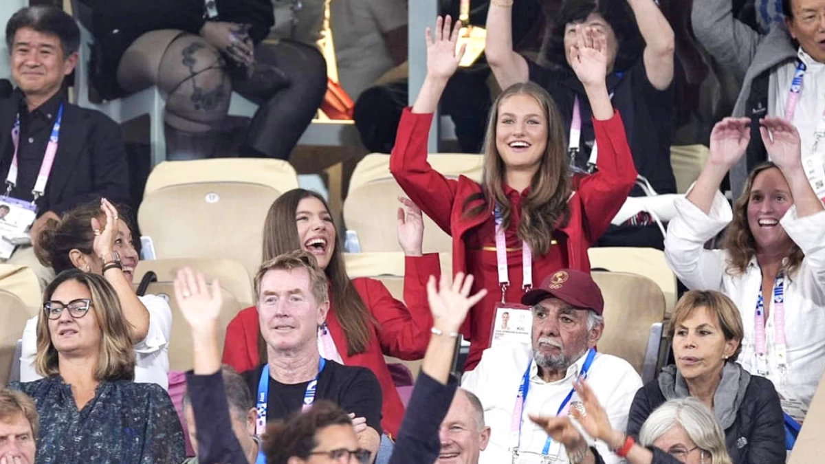 Les Espagnoles Leonor et Sofia se déchaînent à Paris 2024 : elles encouragent Nadal et Alcaraz