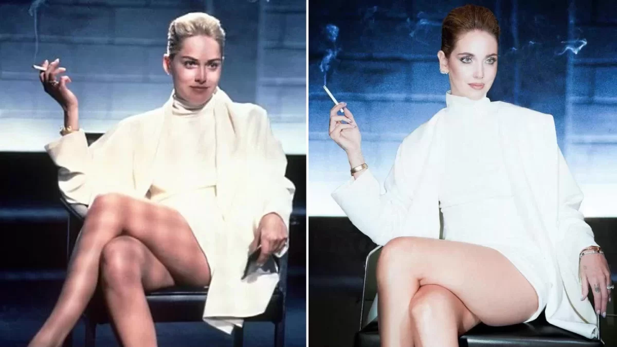 Chiara Ferragni refait Sharon Stone dans 