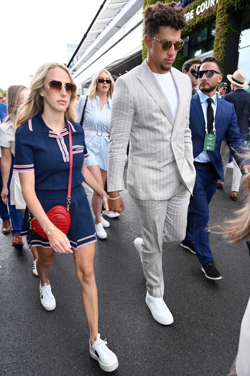 Brittany Mahomes et Patrick Mahomes à Wimbledon 2024