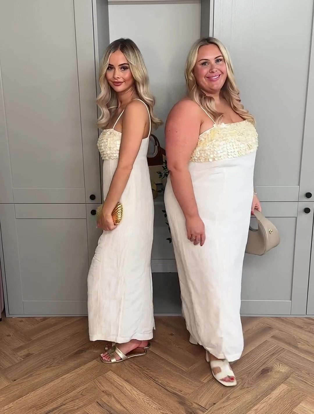 Christie Mac, qui porte une taille 22, et sa meilleure amie Sophie Martin, qui porte une taille 6, ont toutes deux porté les mêmes trois looks de M&S, laissant les fans de mode en extase