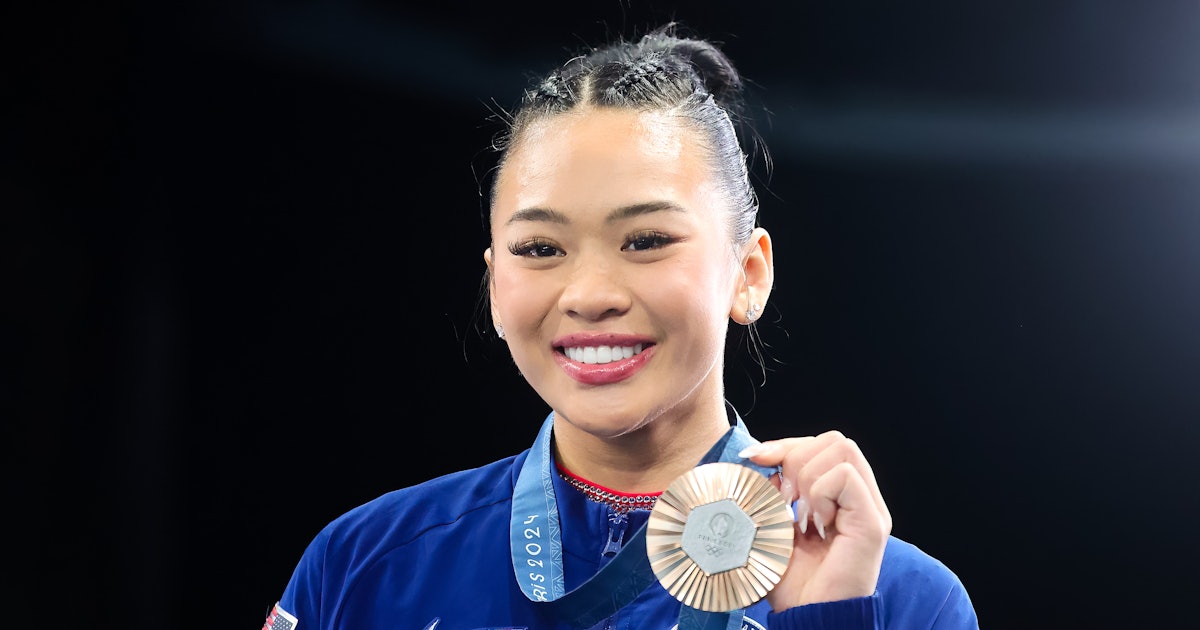 Maquillage de Suni Lee pour les Jeux Olympiques de Gymnastique 2024