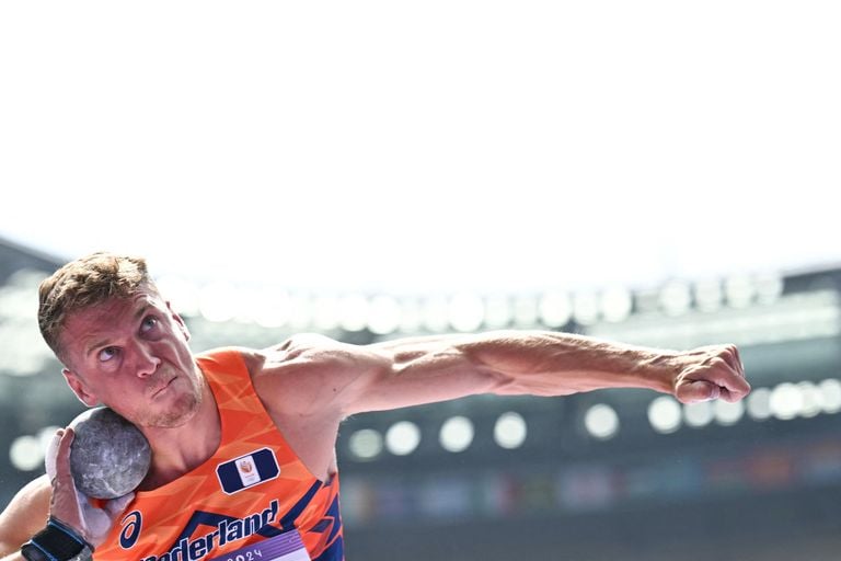 Sven Roosen a également réussi au lancer du poids (photo : ANP 2024/Ben Stansall AFP).