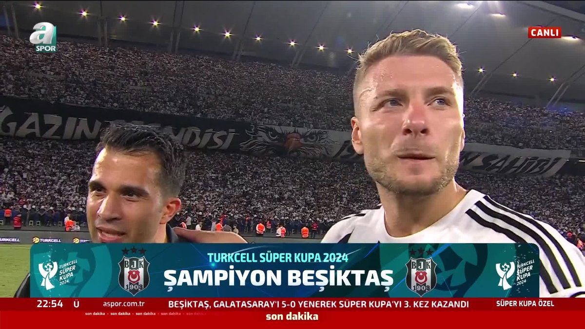 Ciro Immobile à Beşiktaş : La confiance en soi acquise en début de saison est très précieuse !