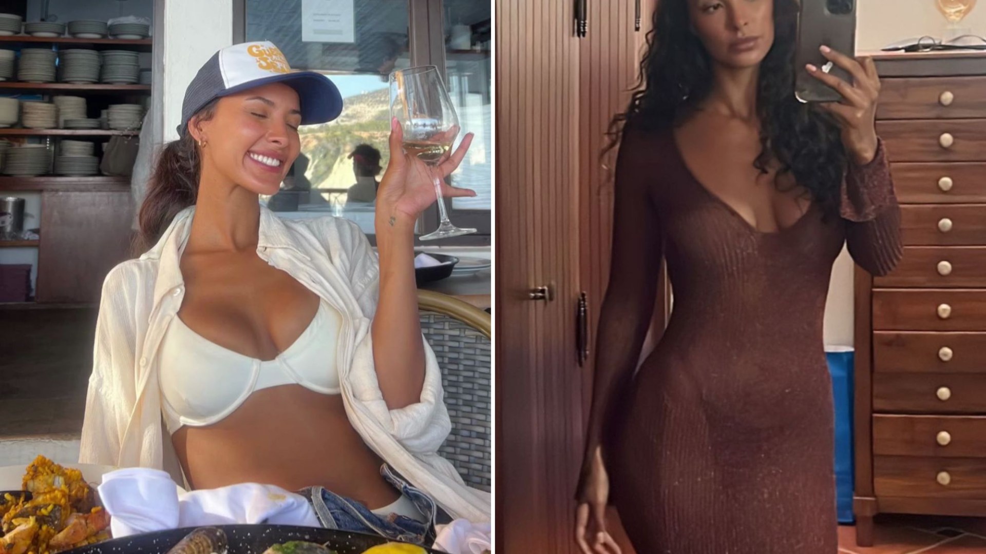 Maya Jama est incroyable en bikini blanc alors qu’elle se rend à Ibiza et fait la tournée des clubs après la finale de Love Island