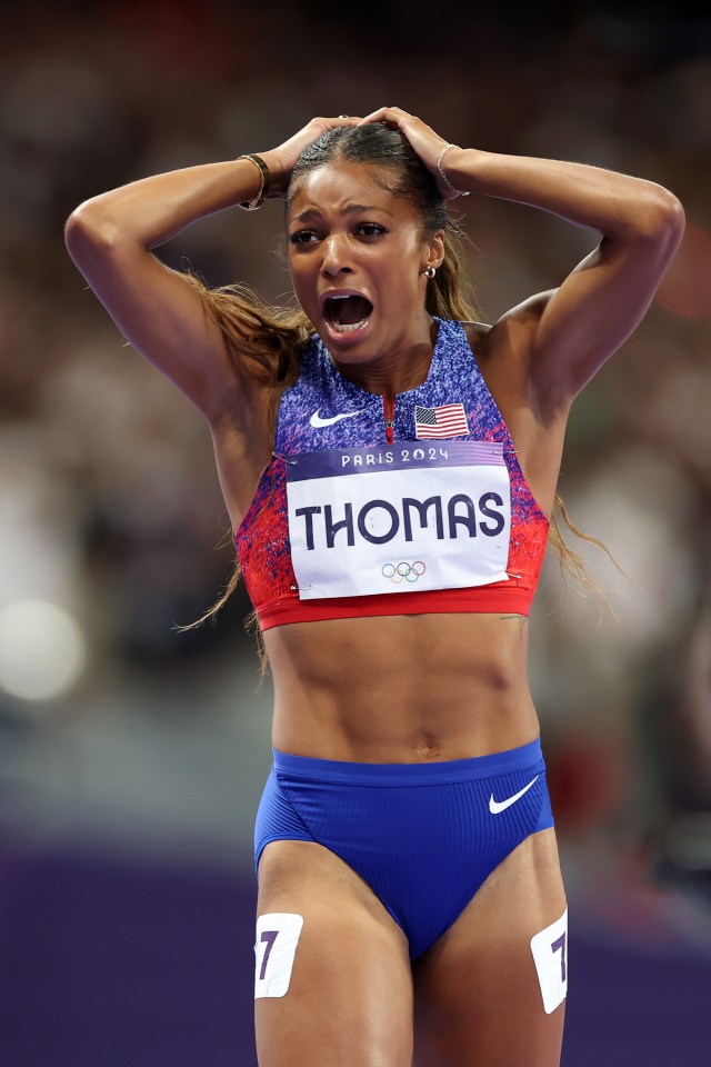 L'équipe américaine n'a pas fini sur la piste mardi puisque Gabby Thomas a remporté l'or dans la finale du 200 mètres