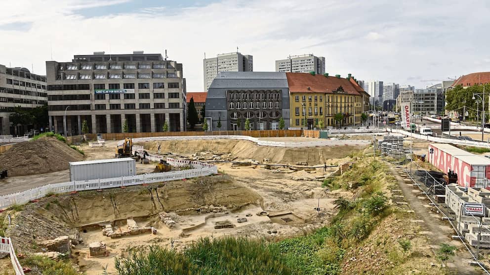 Depuis l'automne 2019, la plus grande fouille du centre-ville d'Allemagne à Molkenmarkt creuse 22 000 mètres carrés