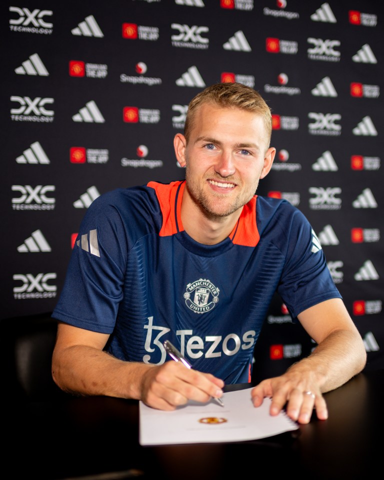 De Ligt a été annoncé comme joueur de Man Utd mardi soir