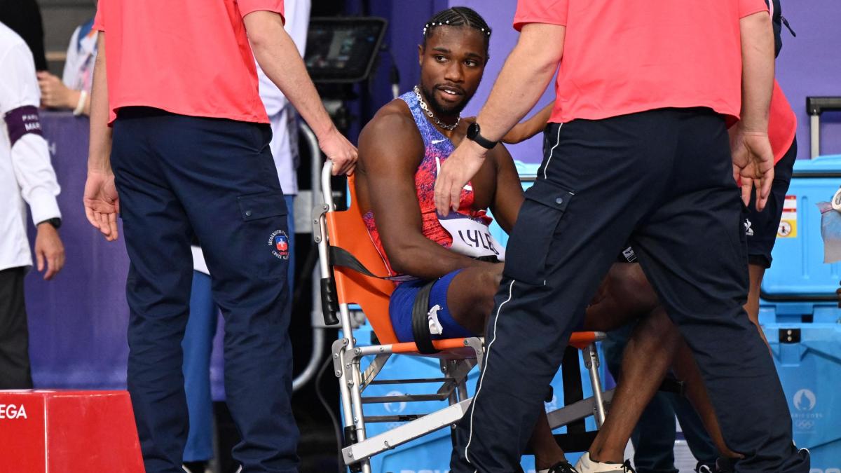 Incroyable Lyles ! Il a le Covid, court le 200, remporte le bronze et repart en fauteuil roulant