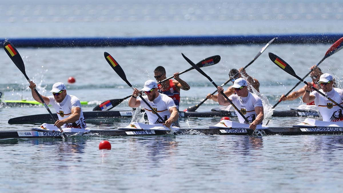 Olympia 2024 : un quatuor allemand de kayak remporte l’or