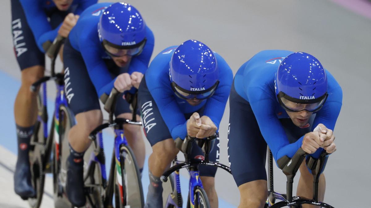 Poursuite, le quatuor de Ganna en demi-finale.  Mais maintenant attention à l’Australie