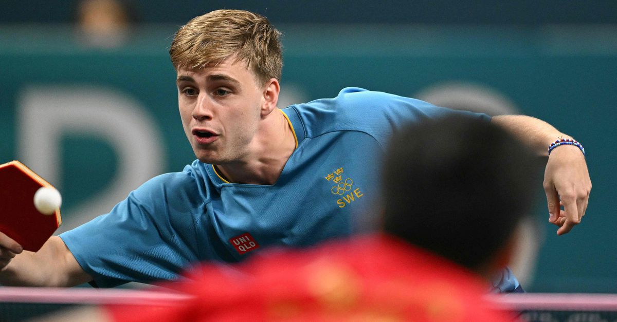 Un jeune Suédois a mis les nerfs des joueurs olympiques chinois de tennis de table