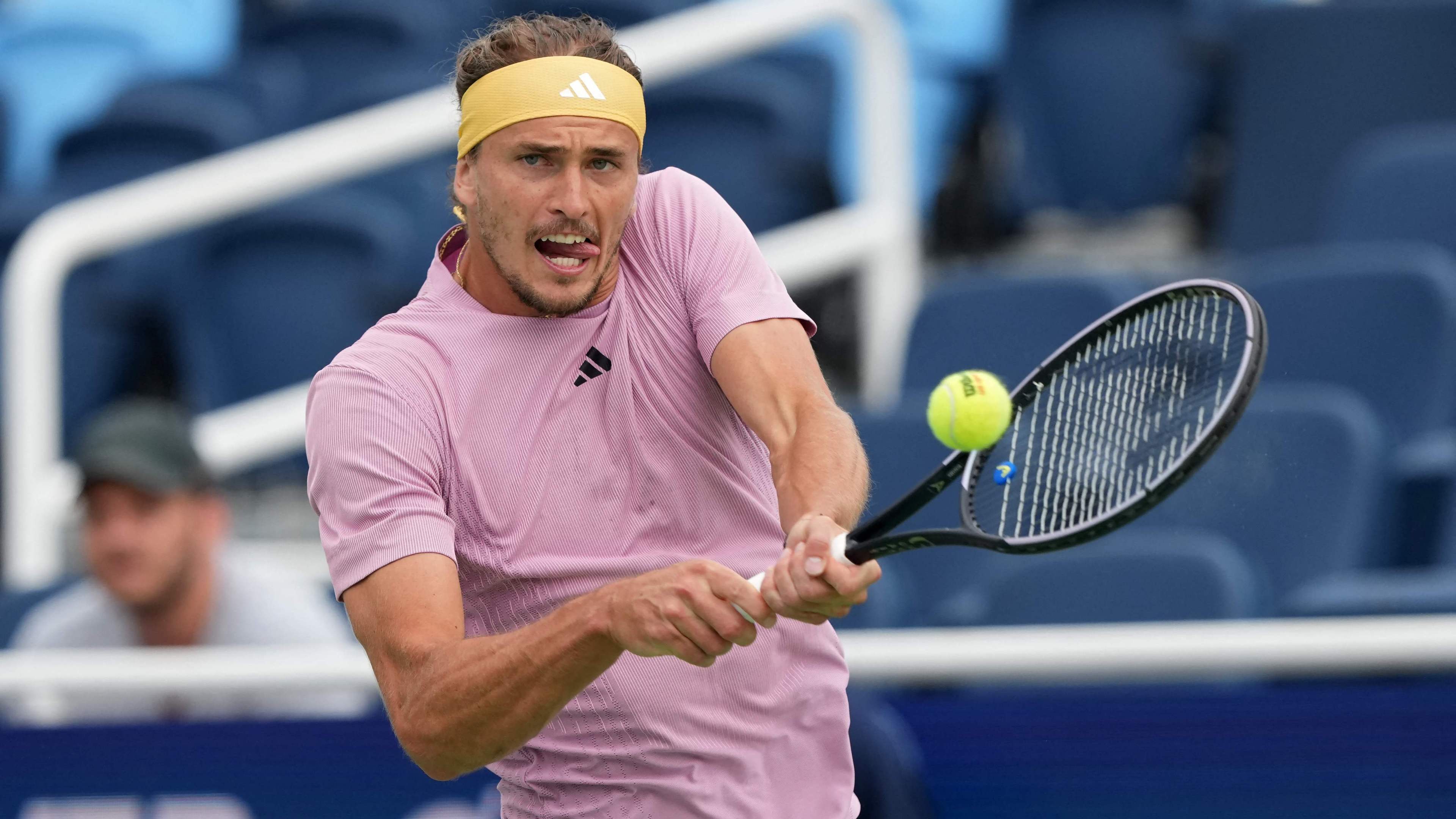 Le joueur de tennis Alexander Zverev en action