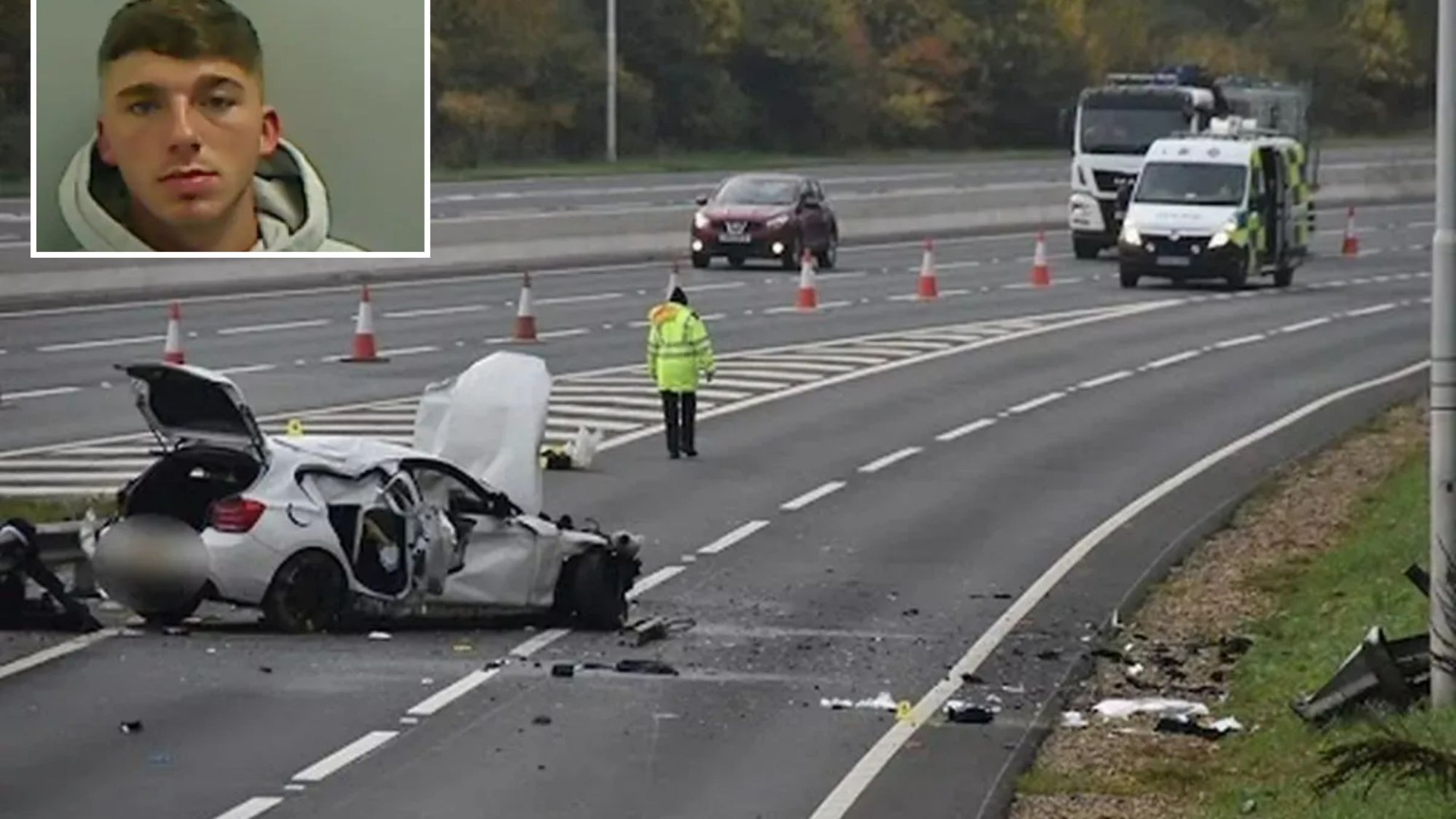 Un ancien footballeur a inhalé du gaz hilarant avant de percuter une BMW à 130 km/h, laissant son ami dans un état végétatif