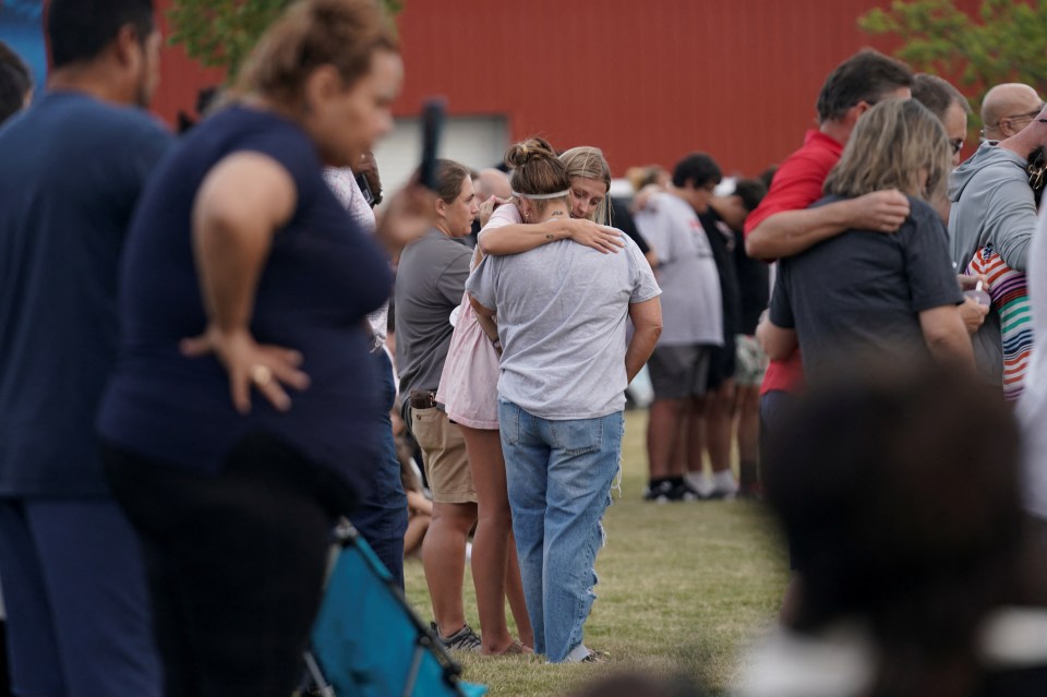 Une veillée a été organisée après la fusillade pour rendre hommage aux victimes