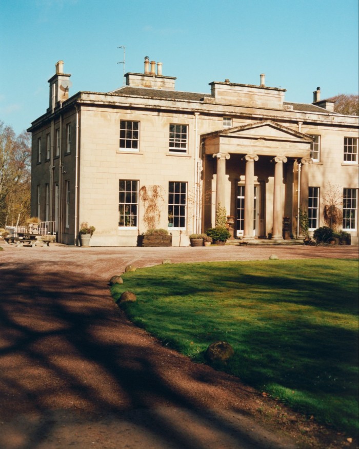 L'extérieur géorgien de l'hôtel Boath House de 10 chambres