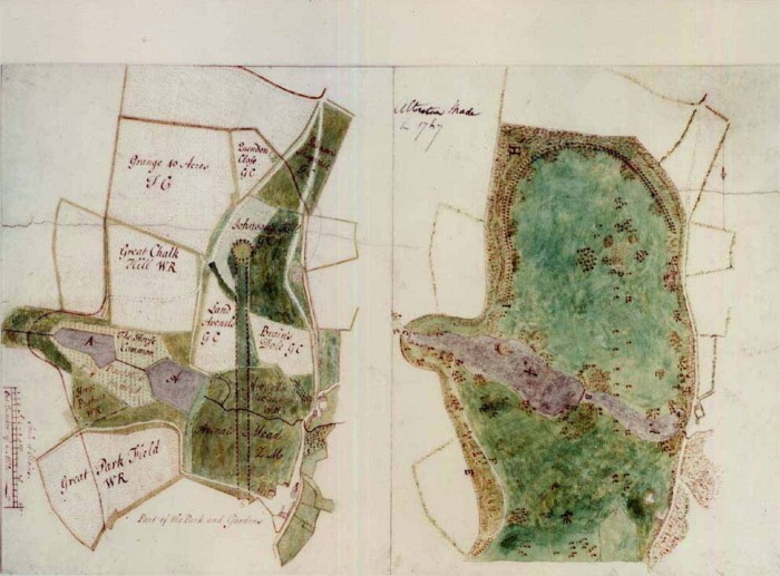 Deux dessins grossièrement coloriés côte à côte, celui de gauche montrant de nombreux espaces vides et celui de droite avec beaucoup de coloration verte ajoutée 