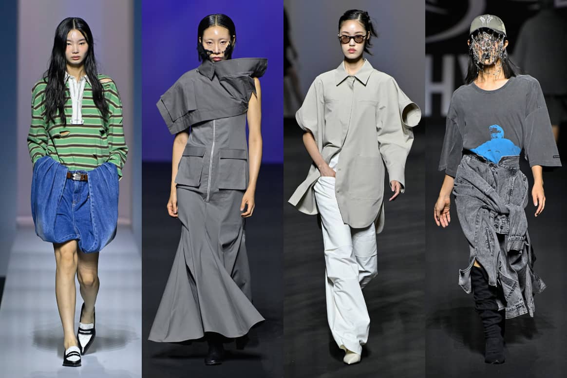 Collections SS25 (de gauche à droite) : Youser, Arts De Base, Kumann Yoo Hye Jin, Ajobyajo