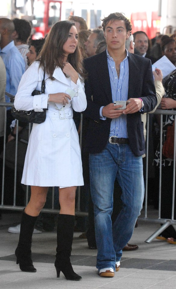 La princesse Kate avec son jeune frère James au concert pour Diana au stade de Wembley