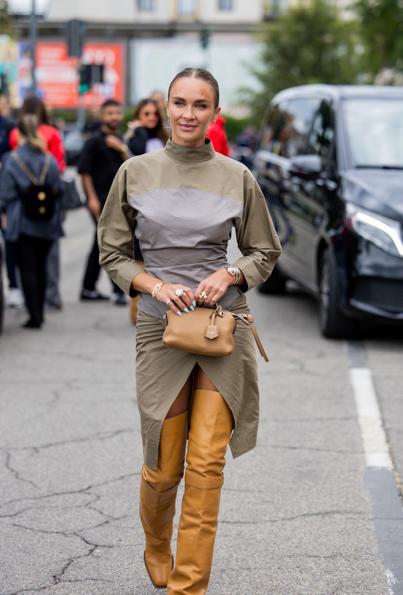 looks beauté street style de la fashion week de milan printemps/été 2025