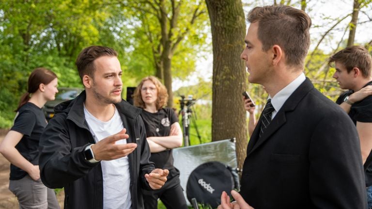 Le réalisateur Daan Blommers au travail sur le tournage de Mayor's Murder (Photo : via Daan Blommers)