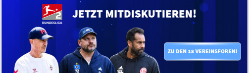 Donnez votre avis sur le forum sur les clubs de la 2ème Bundesliga !